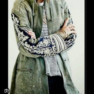 Free people golden quills jacket - purple/brown in color